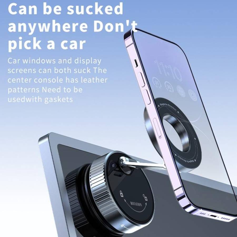 K1 360 Degree Rotation Foldable Navigation Stand Magnetic Car Phone Holder Suction Cup Base