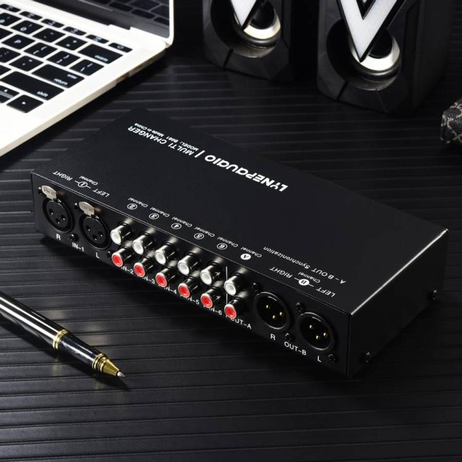 B081 6 Input 3 Outupt Audio Signal Selector Switcher Multi-channel Switcher, Fully Balanced Passi...