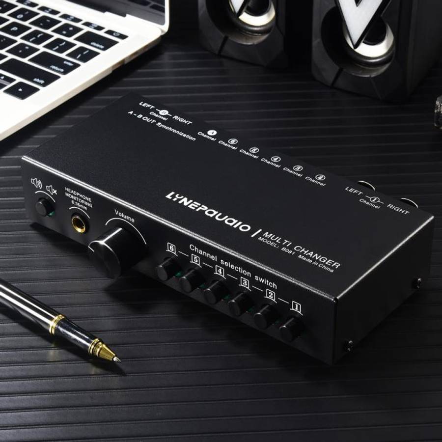 B081 6 Input 3 Outupt Audio Signal Selector Switcher Multi-channel Switcher, Fully Balanced Passi...