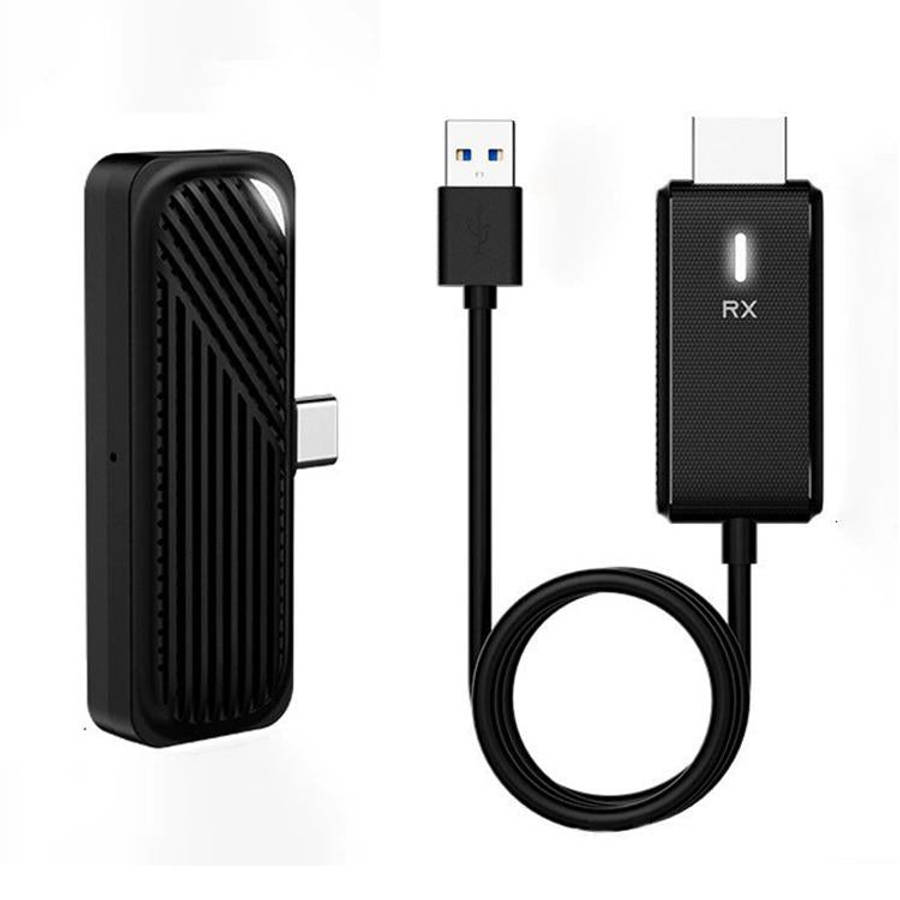 Wireless HDMI Transmitter and Receiver For Laptop/PC/TV/Box/Projector(black)