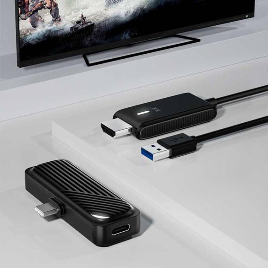 Wireless HDMI Transmitter and Receiver For Laptop/PC/TV/Box/Projector(black)