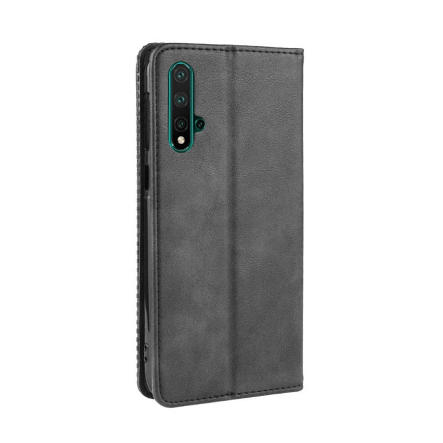 Magnetic Buckle Retro Crazy Horse Texture Horizontal Flip Leather Case for Huawei Nova 5 / Nova 5...