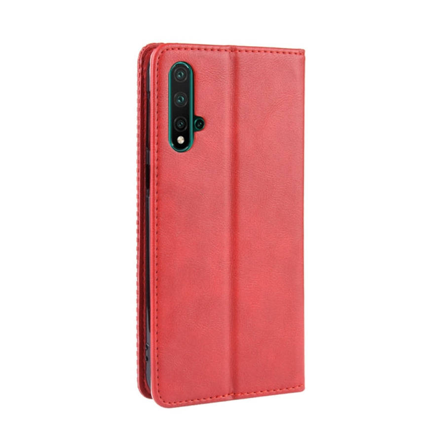 Magnetic Buckle Retro Crazy Horse Texture Horizontal Flip Leather Case for Huawei Nova 5 / Nova 5...