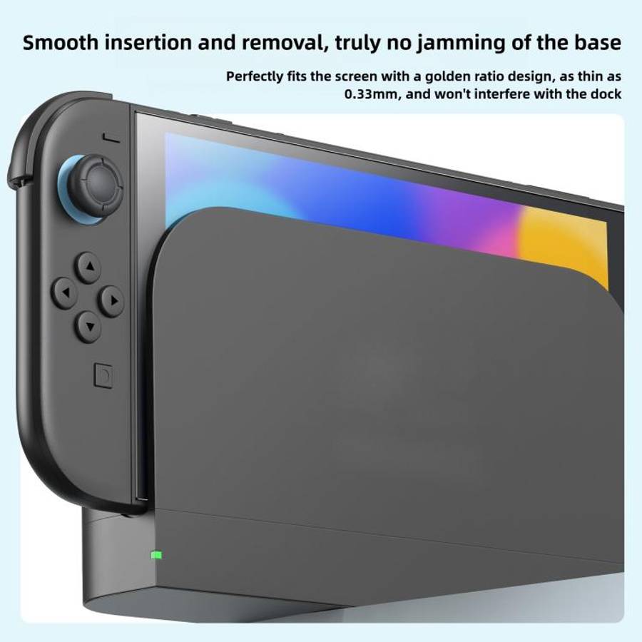 For Nintendo Switch 2 Gaming Console 2-Piece Tempered Glass Screen Protector + Alignment Frame Set