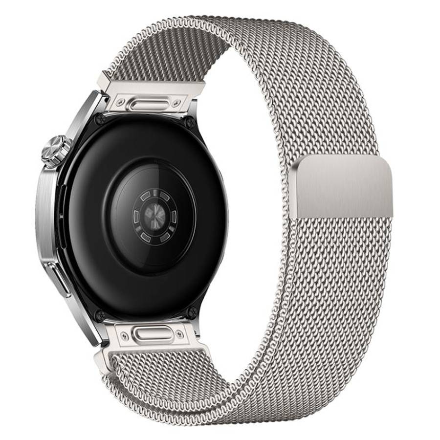 18mm Press Snap Milanese Magnetic Stainless Steel Watch Band(Starlight)
