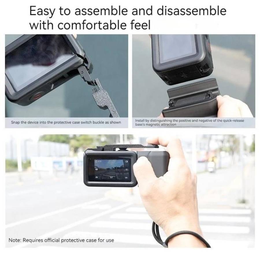 For DJI Osmo Action 5 Pro / 4 / 3 Magnetic Quick-Release Base Mount Grip