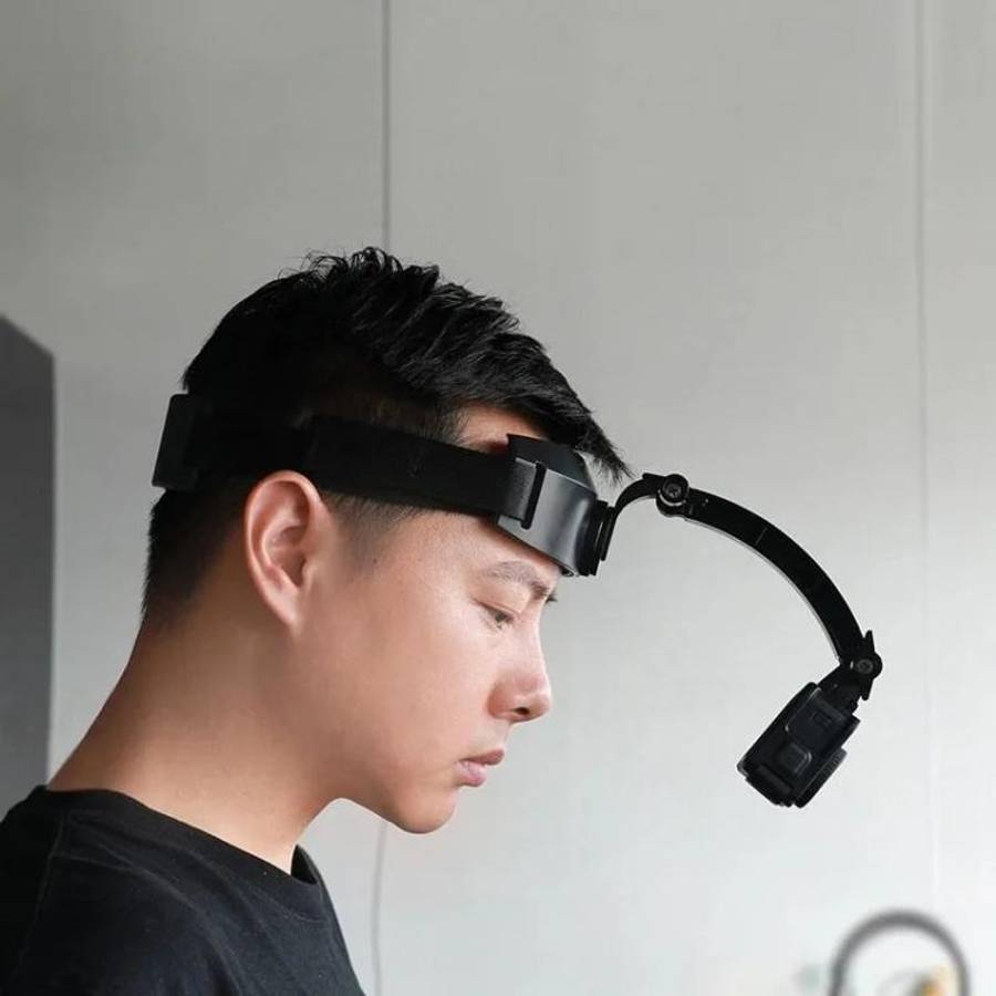 For DJI Action 5 Pro / 4 / 3 Hands-Free Driving Recorder & Sports Camera Mount Head Strap Headban...