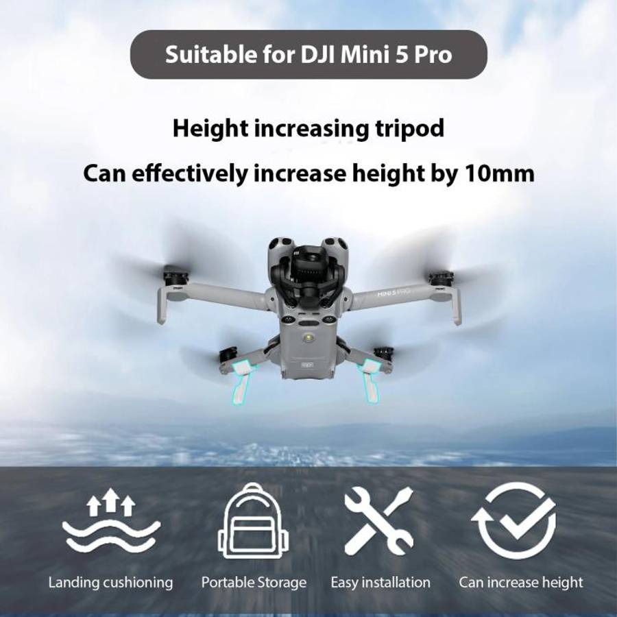 For DJI Mini 5 Pro Foldable Non-Detachable Landing Gear Extender