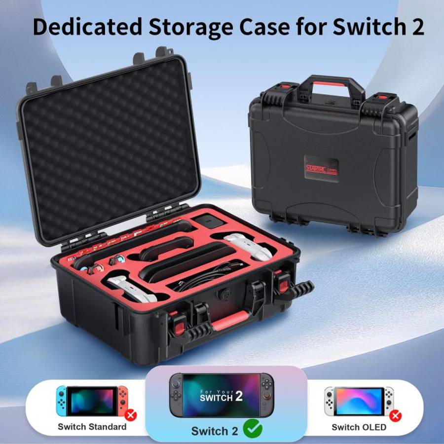 For Nintendo Switch 2 Multifunctional Pro Controller Handheld Console Storage Waterproof Case