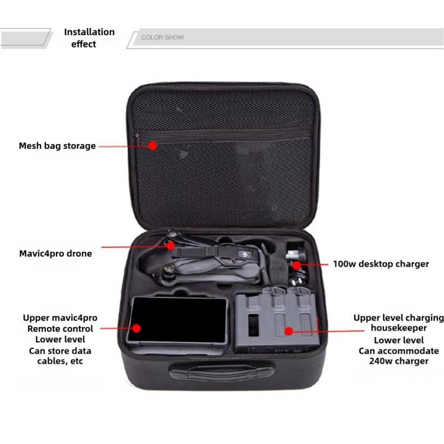 For DJI Mavic 4 Pro / RC 2 Drone Fly More Combo Shoulder Storage Bag Handbag