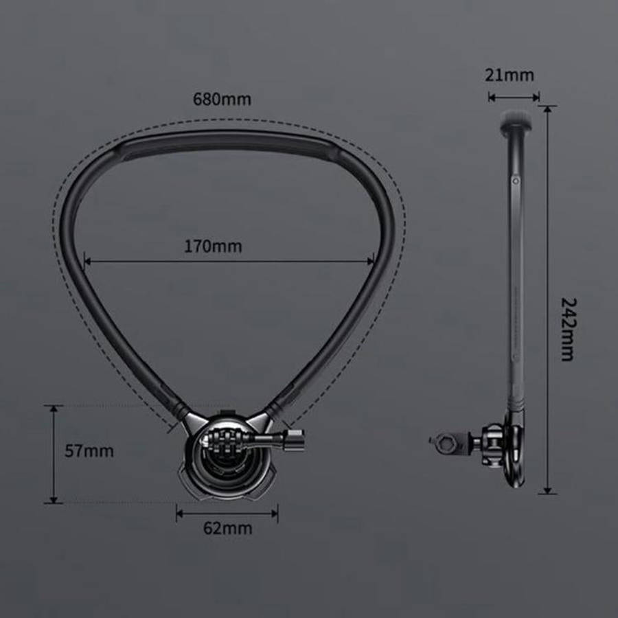 G01 Rotatable Neck Holder Bracket For DJI, GoPro, Insta360, and other Action Cameras