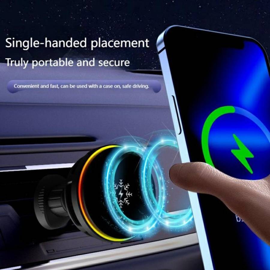 S32 Fast Charging Car Phone Holder 15W Semiconductor Cooling Magnetic Car Wireless Charger