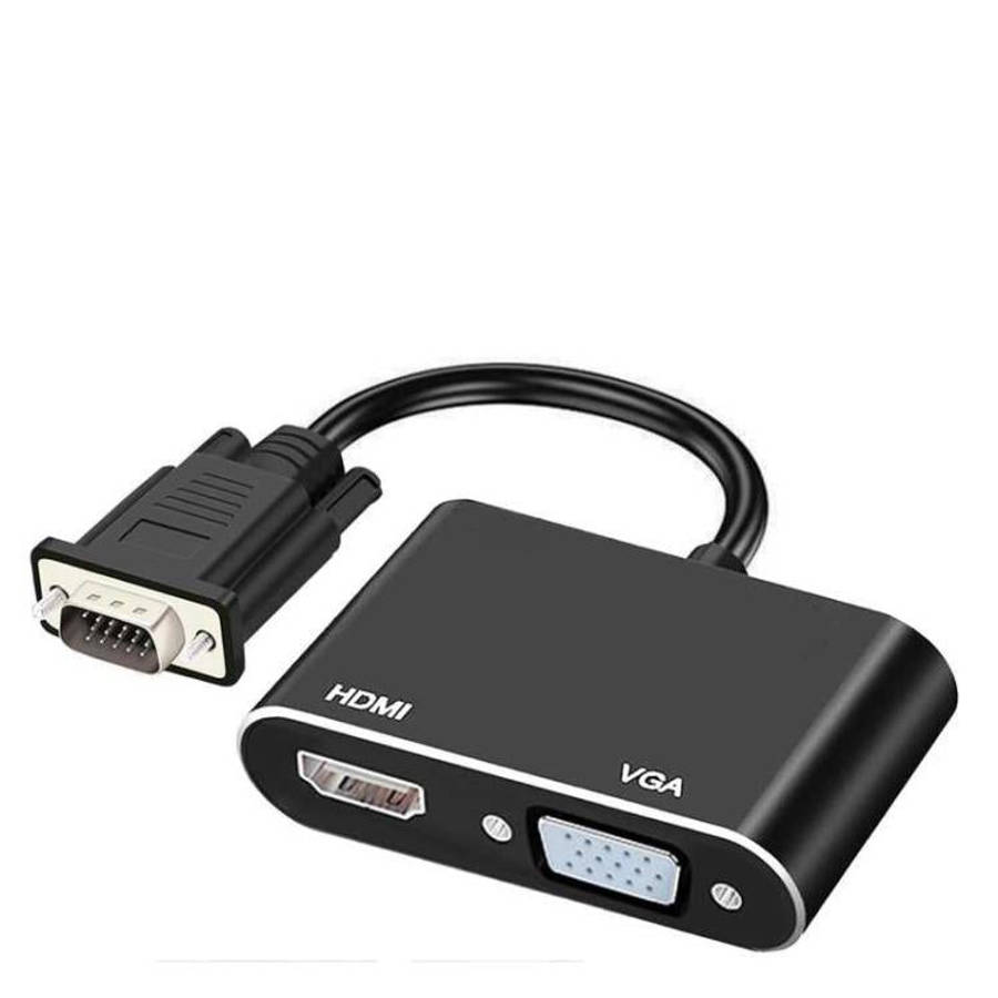 2 in 1 VGA to HDMI Adapter Splitter