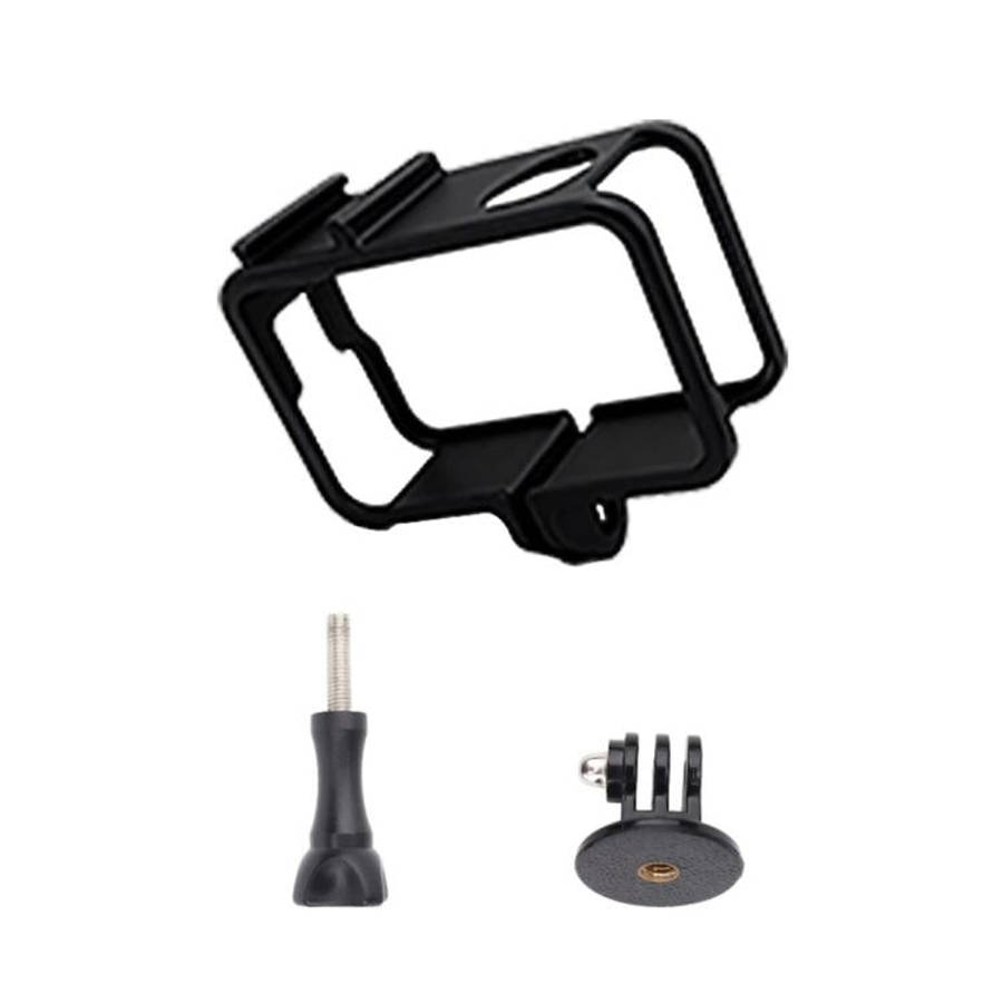 For DJI Osmo Action 6 Cold Shoe Cage Expansion Adapter Frame(Black)