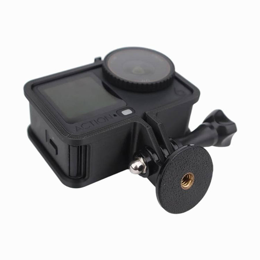 For DJI Osmo Action 6 Cold Shoe Cage Expansion Adapter Frame(Black)