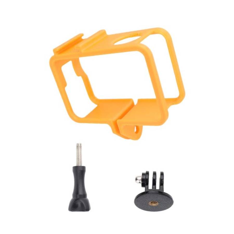 For DJI Osmo Action 6 Cold Shoe Cage Expansion Adapter Frame(Yellow)