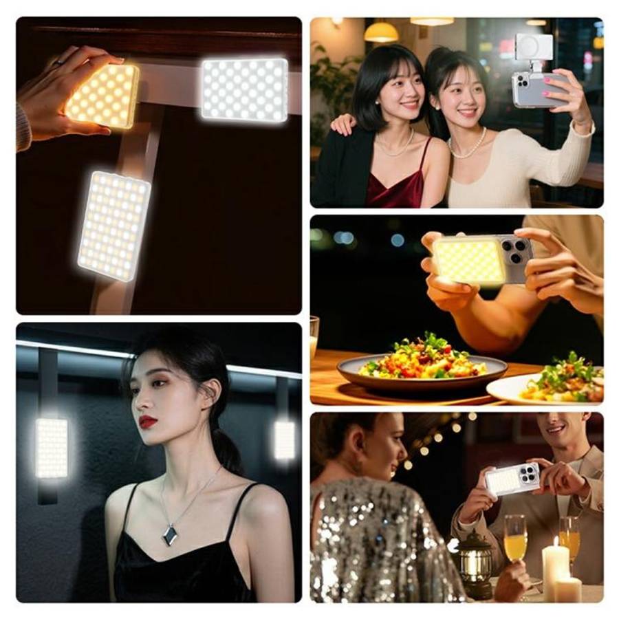 V22A For Phone Camera Live Streaming 4W Power Portable Pocket 80 LED Light MagSafe Magnetic Fill ...