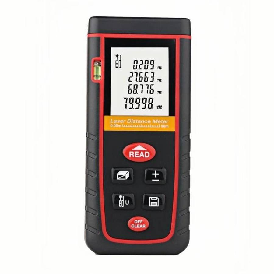 RZ-S80 Portable Handheld Laser Distance Meter, Measuring Distance: 80m