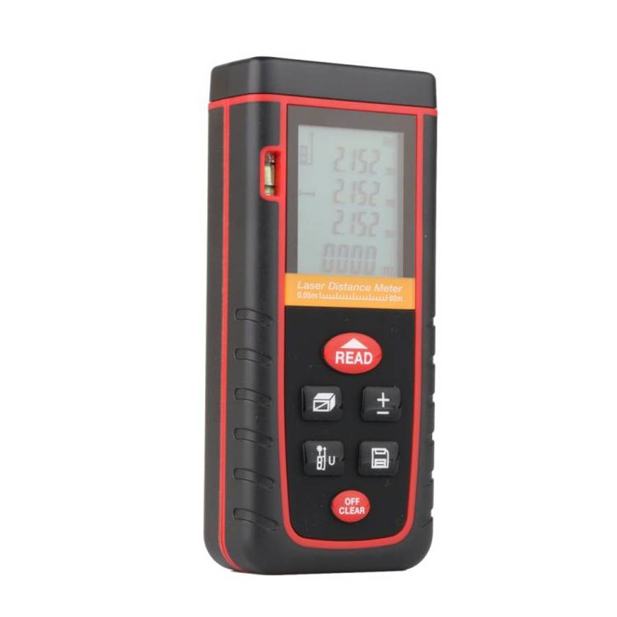 RZ-S80 Portable Handheld Laser Distance Meter, Measuring Distance: 80m