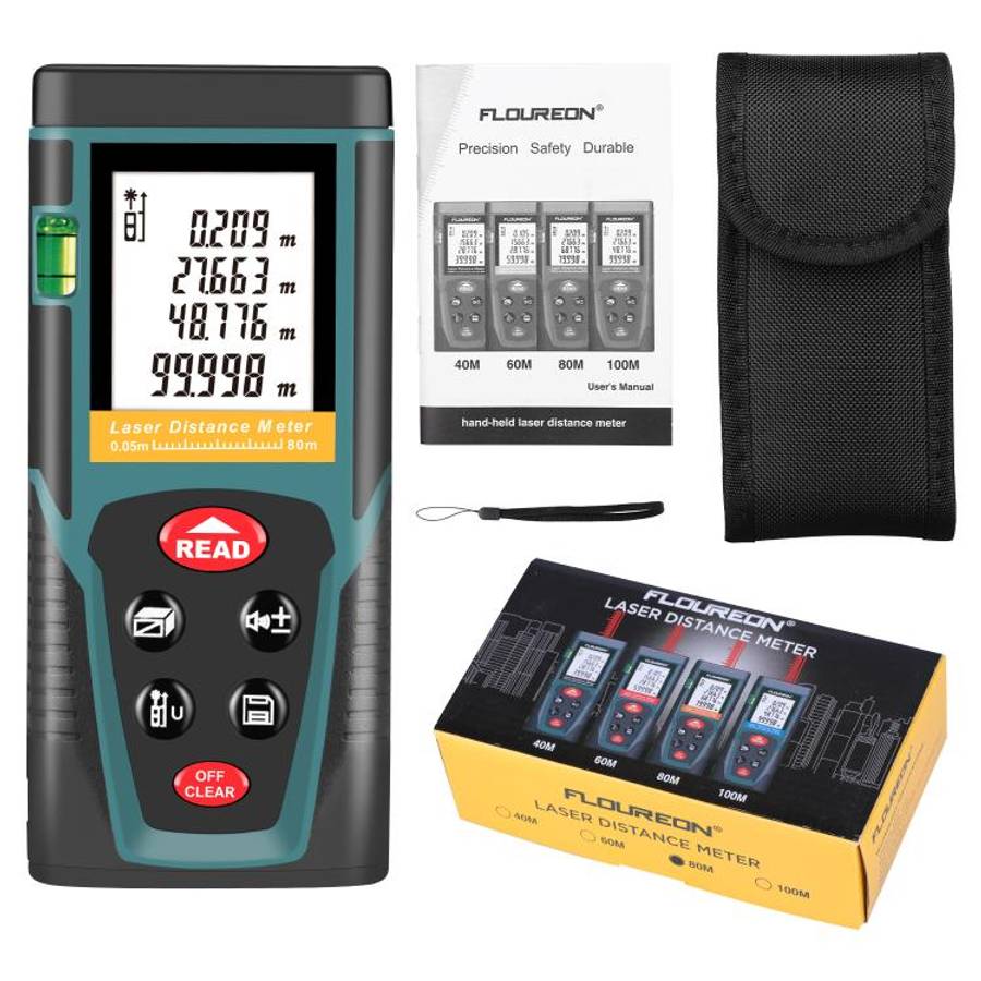 RZG80 80M Laser Distance Meter Handheld Portable Laser Measuring Tool