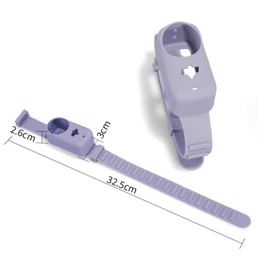 For DJI Osmo Nano Thumb Sports Camera Expansion Strap Silicone Protective Cover(Purple)