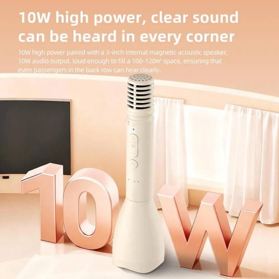 YANMAI Speech Teaching Mini Bluetooth Speaker Noise Reduction Wireless Handheld Microphone(Black)