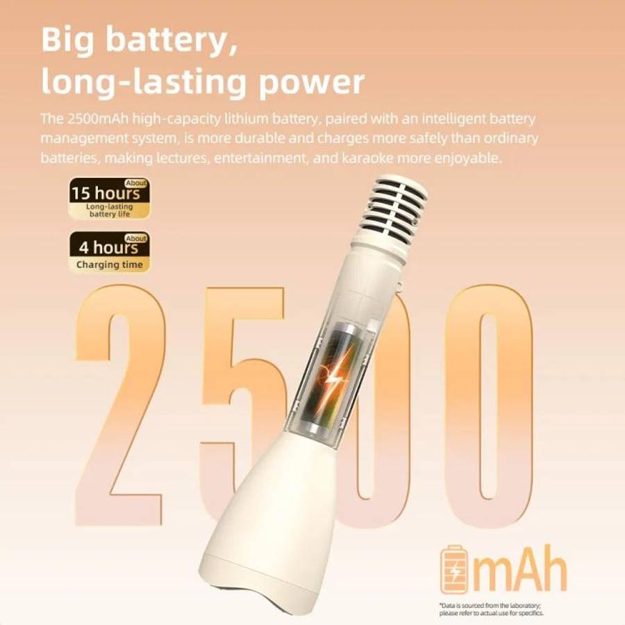 YANMAI Speech Teaching Mini Bluetooth Speaker Noise Reduction Wireless Handheld Microphone(Black)