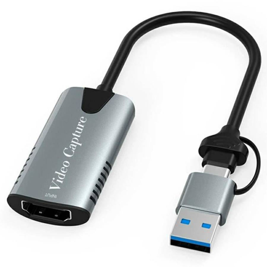 HU-04A 1080P 60Hz HDMI to Type-C / USB 2 in 1 Video Capture Card