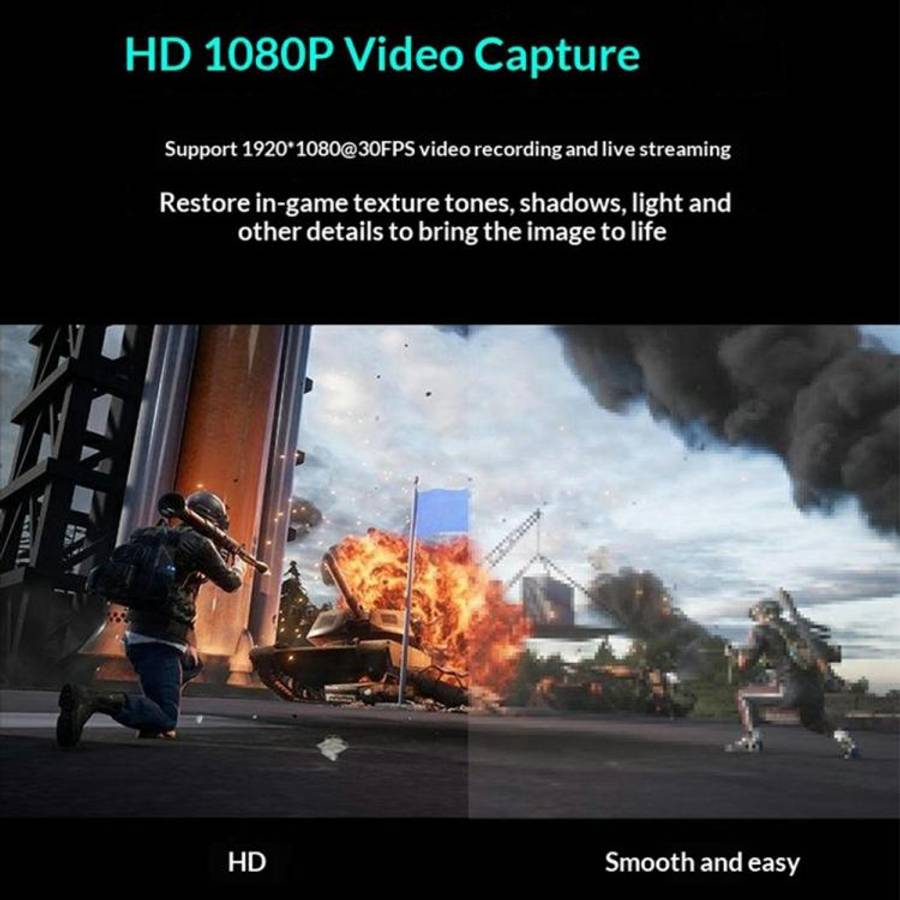 HU-04 USB 2.0 Video Capture Card 4K Input 1080P Output Converter