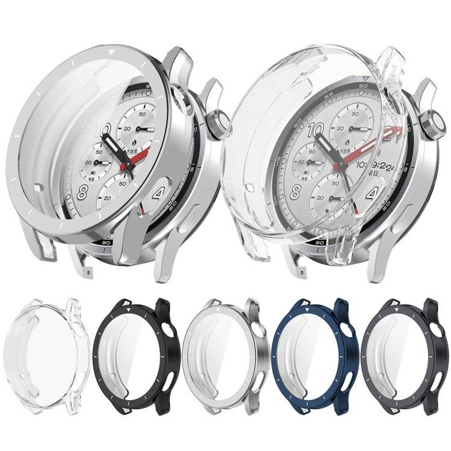 For Xiaomi Watch S5 46mm Electroplated TPU Full Coverage Watch Protective Case(Transparent)