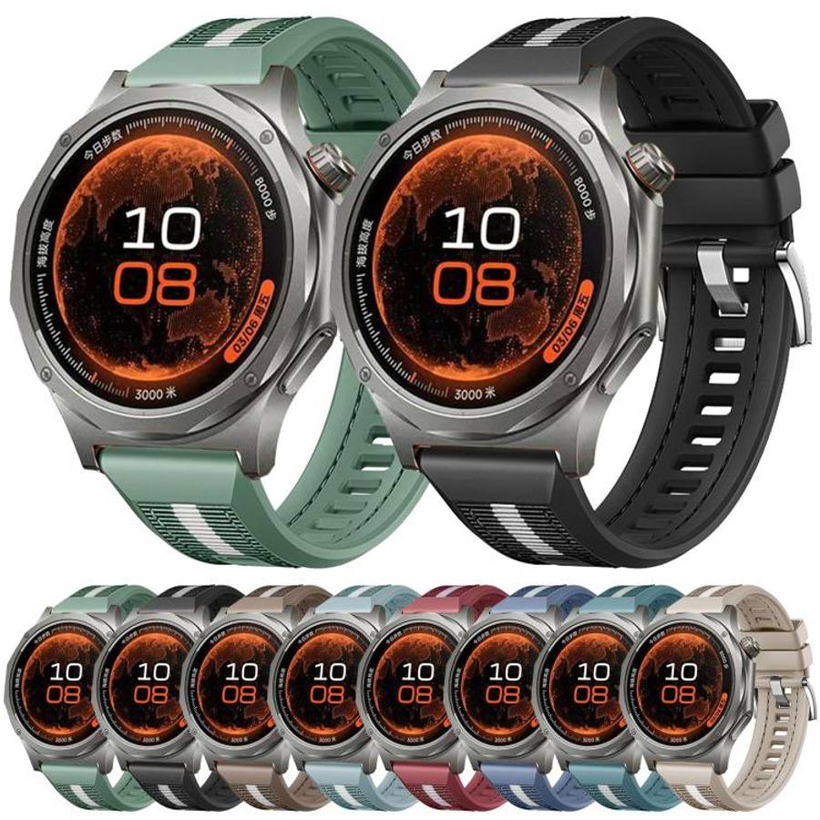 For OPPO Watch X3 Braid Nylon Hybrid Silicone Watch Band(Light Blue)