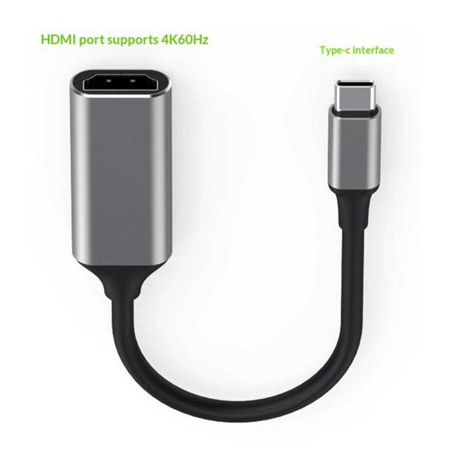 HC-61 HDMI Video Audio Sync Type-C to HDMI Cable 4K / 60Hz Adapter