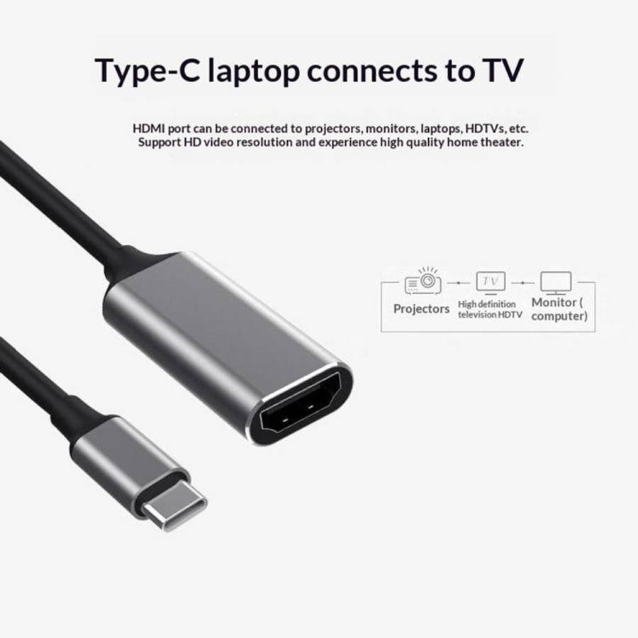 HC-61 HDMI Video Audio Sync Type-C to HDMI Cable 4K / 60Hz Adapter
