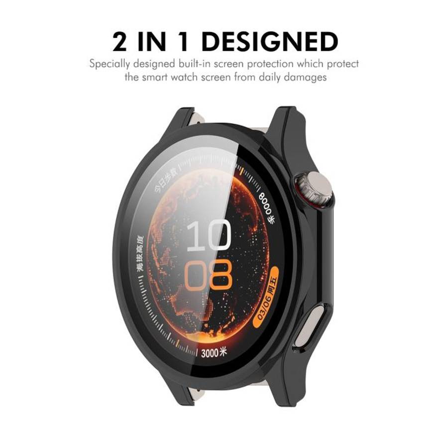 For OnePlus Watch 4 ENKAY Hat-Prince Full Coverage Tempered Glass Film Integrated PC Watch Case(B...