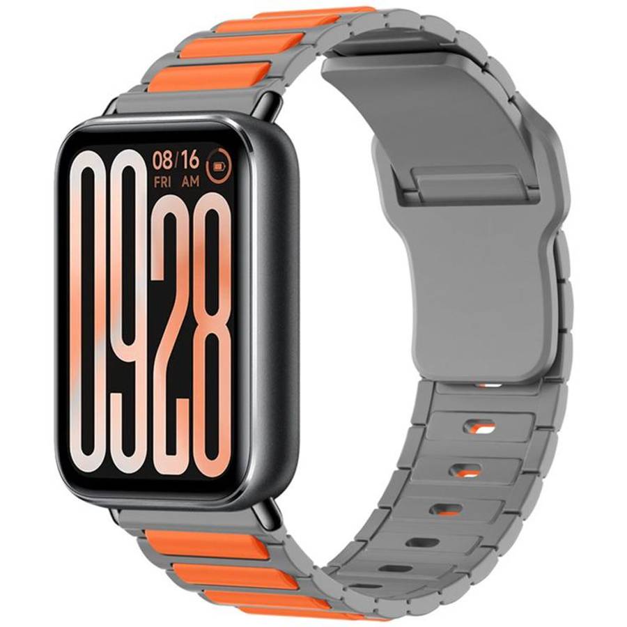 For Xiaomi Band  10 Pro / Redmi Watch 6 / 5 I-Shape Texture Reverse Buckle Silicone Watch Band(Gr...