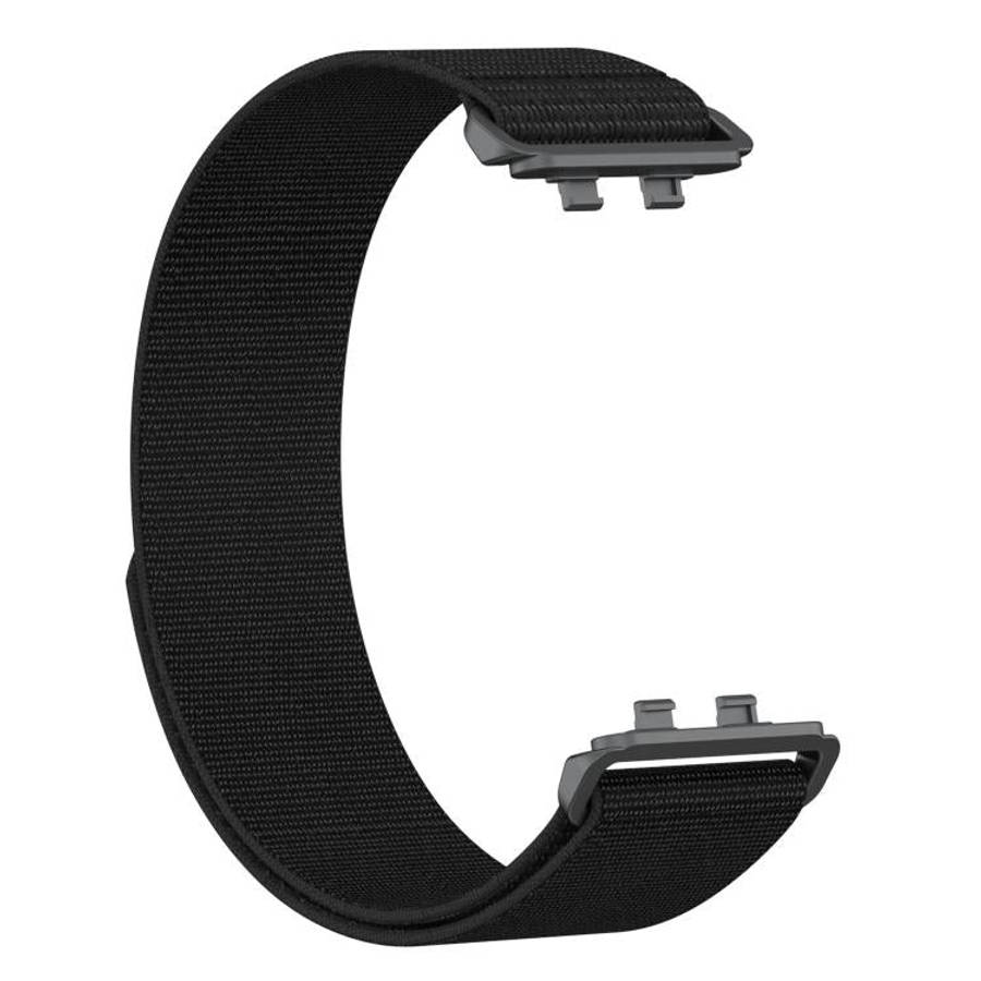 For Huawei Band 11 / Band 11 Pro Feather Light Round Tail Nylon Loop Metal Interface Watch Band(B...