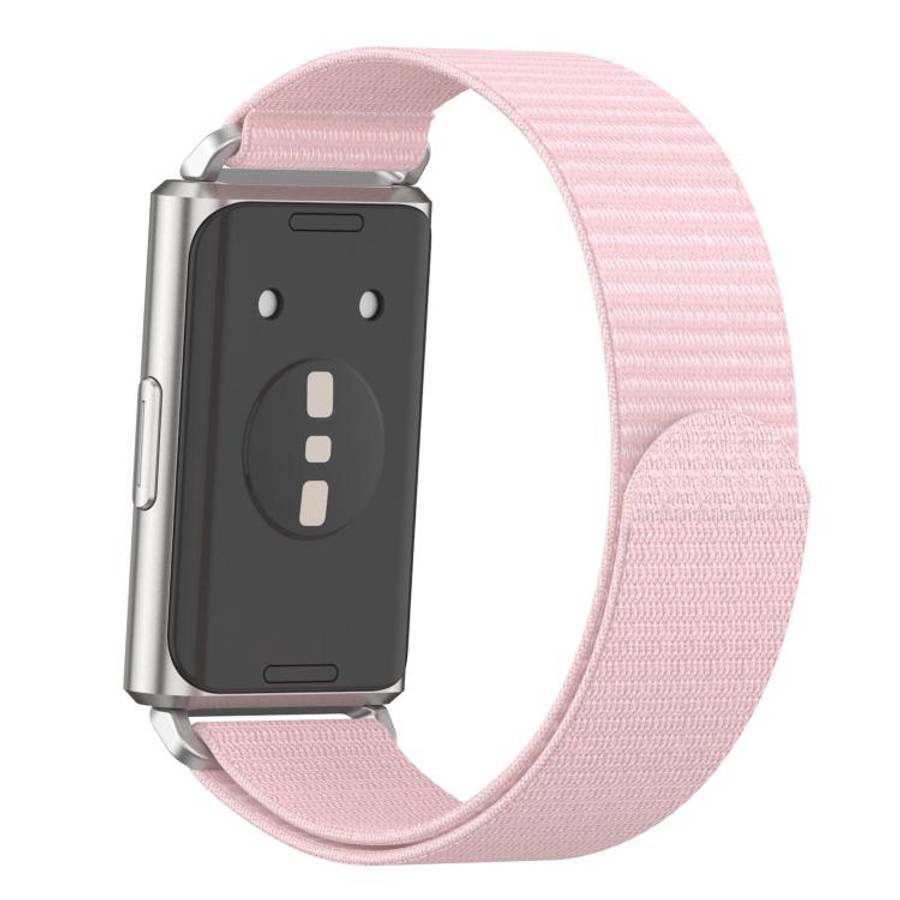 For Huawei Band 11 / Band 11 Pro Feather Light Round Tail Nylon Loop Metal Interface Watch Band(P...