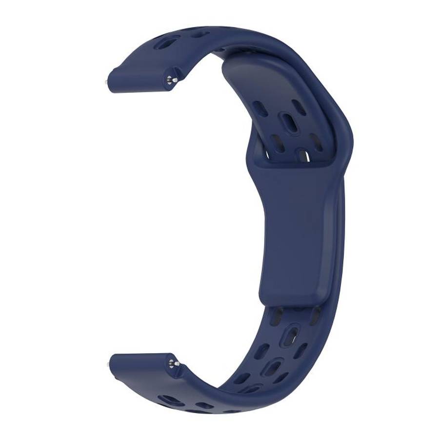 For Huawei Band 11 / Band 11 Pro Reverse Buckle Flat Perforated Breathable Silicone Watch Band(Mi...