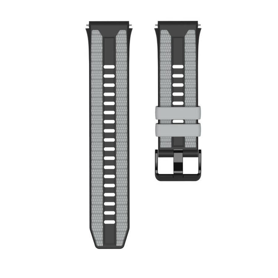For Huawei Watch GT 5 Pro 46mm Spring Bar Style PC Watch Case Integrated Two Color Silicone Watch...
