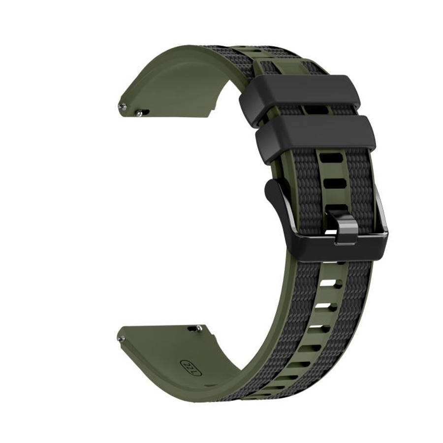 For Huawei Watch GT 5 Pro 46mm Spring Bar Style PC Watch Case Integrated Two Color Silicone Watch...