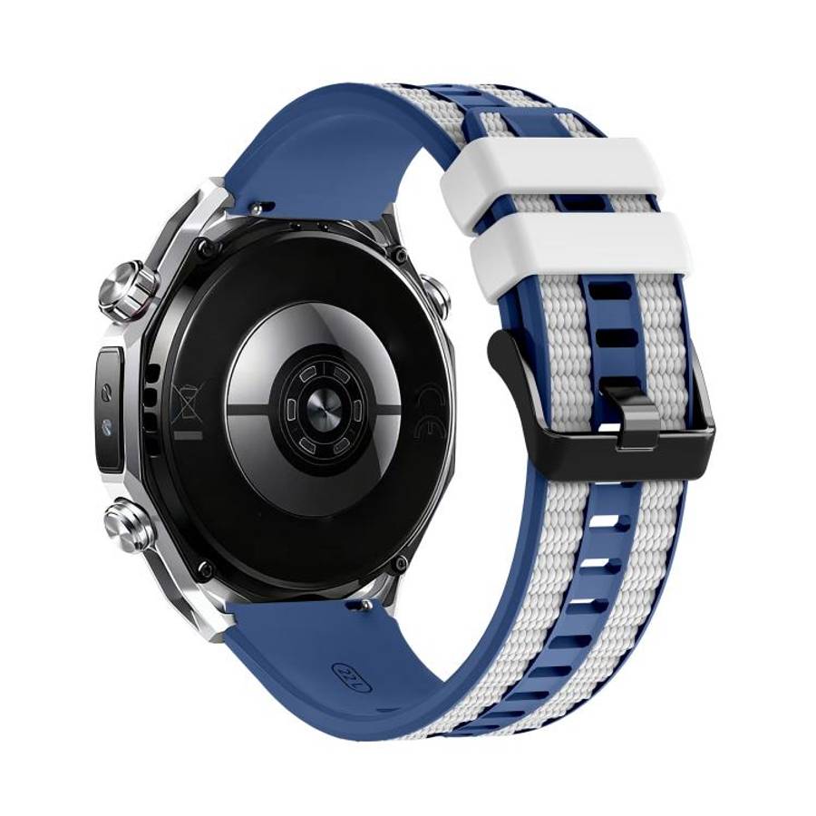 For Huawei Watch GT 5 Pro 46mm Spring Bar Style PC Watch Case Integrated Two Color Silicone Watch...