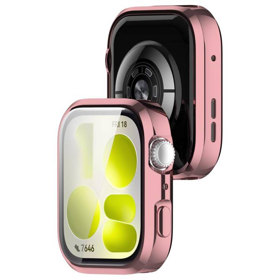 For Huawei Watch Fit 5 Pro Electroplated TPU Full Coverage Watch Protective Case(Pink)