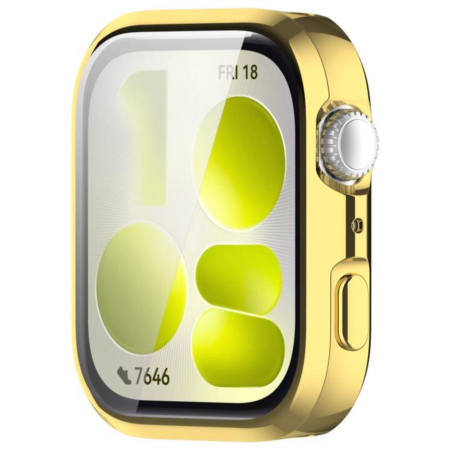 For Huawei Watch Fit 5 Pro Electroplated TPU Full Coverage Watch Protective Case(Gold)