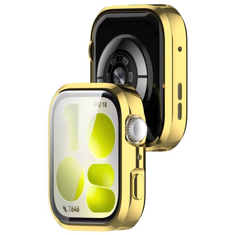 For Huawei Watch Fit 5 Pro Electroplated TPU Full Coverage Watch Protective Case(Gold)