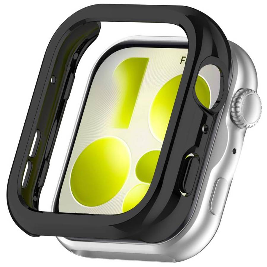 For Huawei Watch Fit 5 Pro Half Coverage Hollow PC Watch Protective Case(Black)