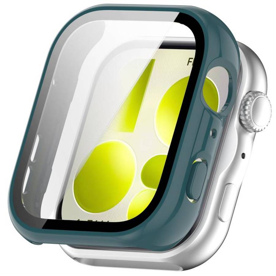 For Huawei Watch Fit 5 Pro Tempered Film Integrated PC Watch Protective Case(Pine Green)
