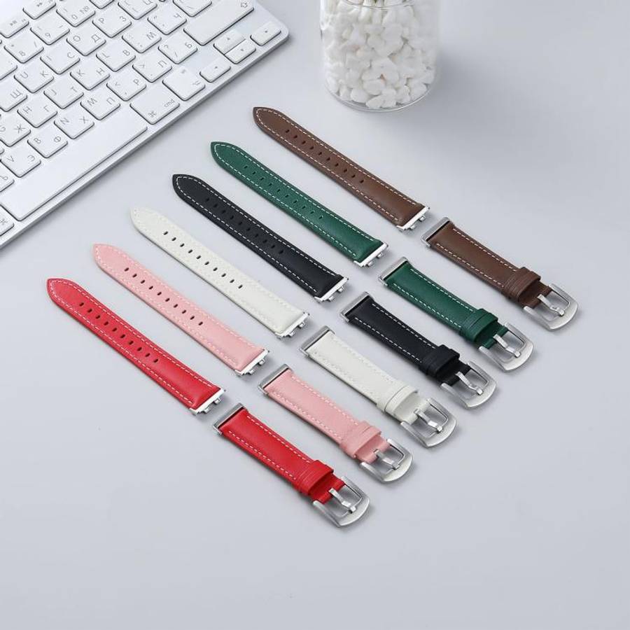For Huawei Band 11 / Band 11 Pro Plain Genuine Leather Watch Band(Brown)