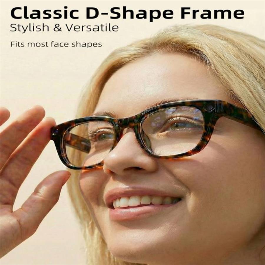 G600Pro 13MP AI Smart Glasses, Support Bluetooth Call / Intelligent Translation(Tortoiseshell Color)