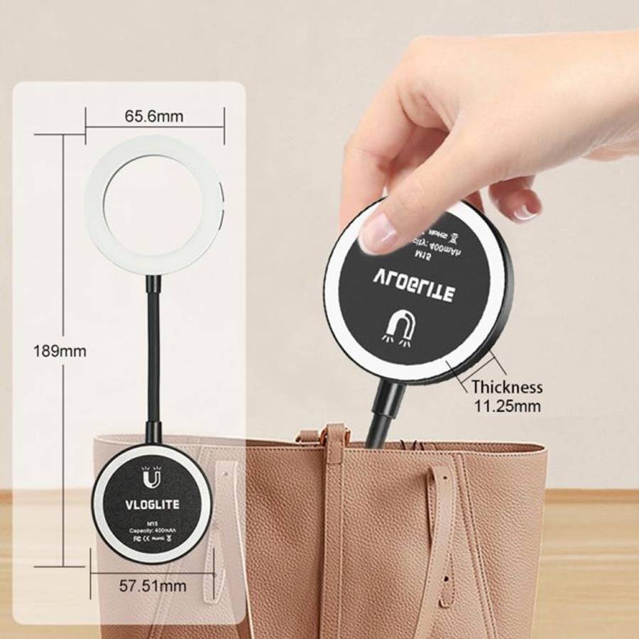 VLOGLITE M15 For Phone Reading Photography Video Lighting Mini Portable Selfie LED Light