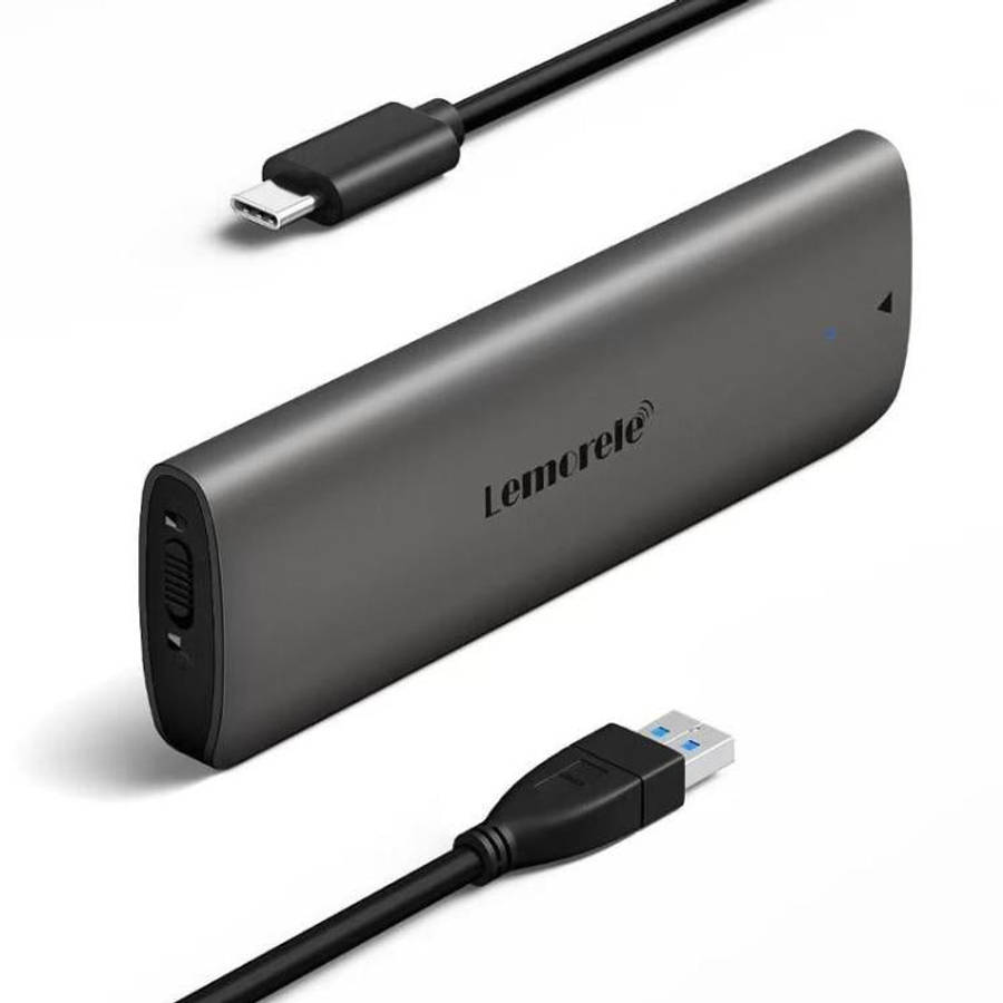 Lemorele SD1L M.2 NVMe SSD Enclosure Type-C 10Gbps Portable External Case